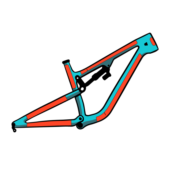 RideWrap Covered Protection – eMTB Frame Kit